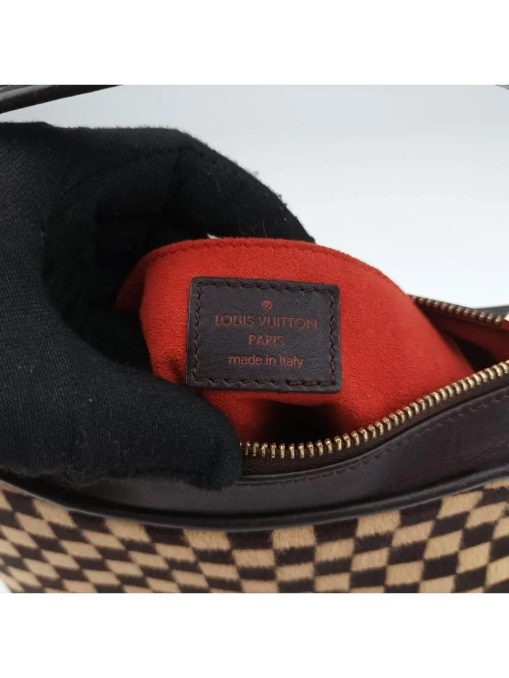 Louis Vuitton Damier Sauvage Brown Beige Calf Hair